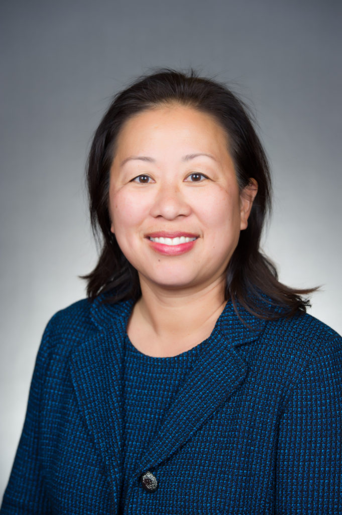 image of Dr. Kuo, an asian woman, on a grayscale background